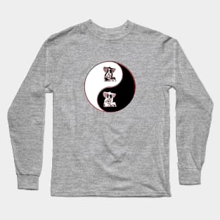 yin yang balance harmony design eastern temple vibes Long Sleeve T-Shirt